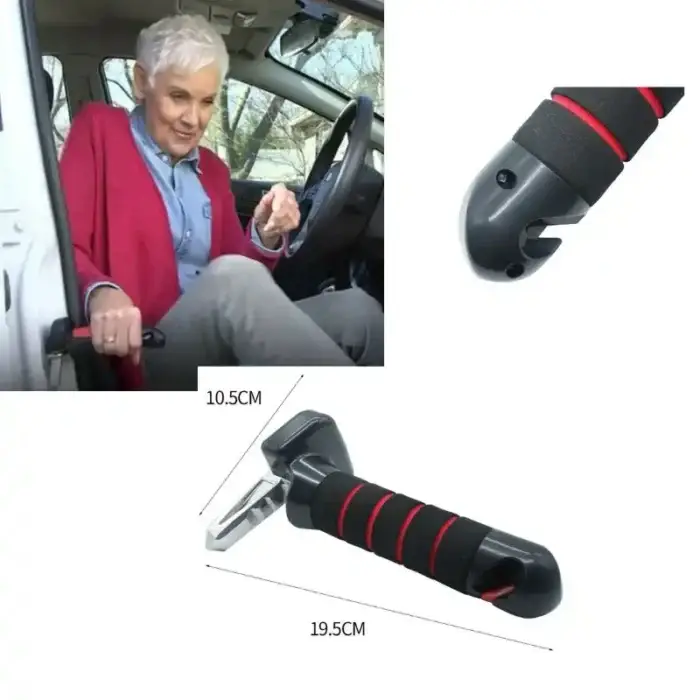 Stödhandtag när man ska gå ur bilen